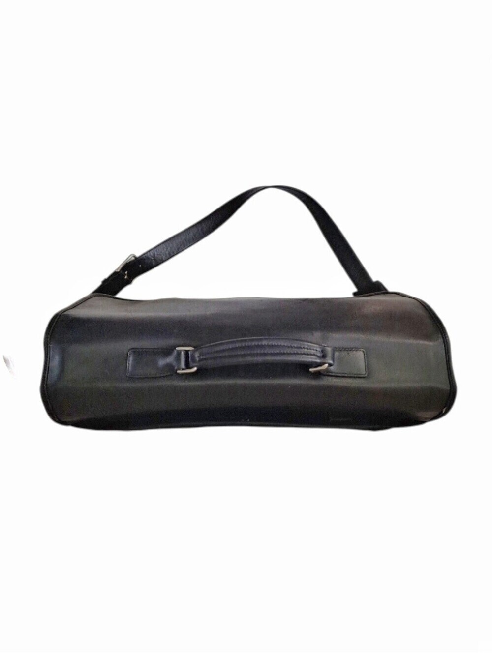 Vintage Coach Black Leather Nylon Laptop Briefcase Lay Flat Messenger Bag 5773 - Picture 8 of 13